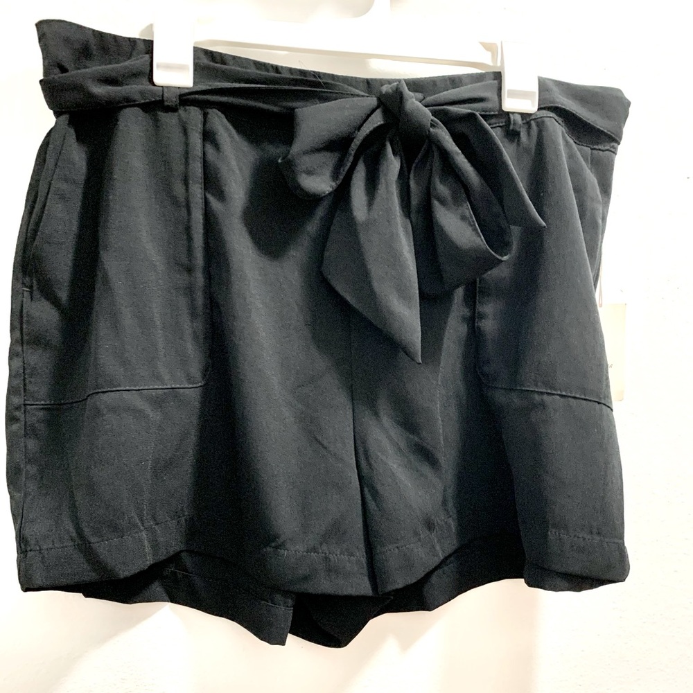 A New Day Women’s Black Shorts With Belt Various Sizes New W/Tag